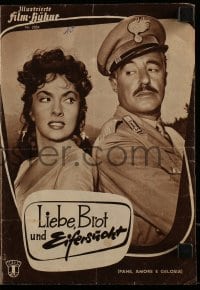 3h702 FRISKY German program 1955 great images of sexy Gina Lollobrigida & Vittorio De Sica!