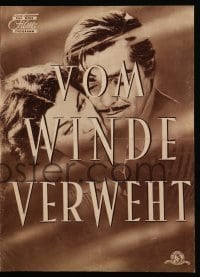 3h716 GONE WITH THE WIND Das Neue German program 1953 different images of Clark Gable & Vivien Leigh