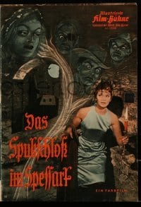 3h730 HAUNTED CASTLE German program 1960 great images of Liselotte Pulver & spooky ghosts!