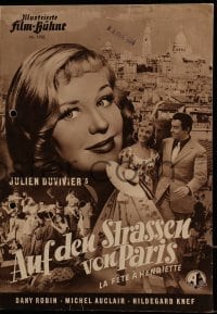 3h739 HOLIDAY FOR HENRIETTA German program 1953 Julien Duvivier, different images of Dany Robin!