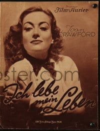 3h453 I LIVE MY LIFE German program 1937 different images of Joan Crawford & Brian Aherne!