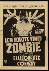 3h747 I WALKED WITH A ZOMBIE German program R1980s classic Val Lewton & Jacques Tourneur horror!