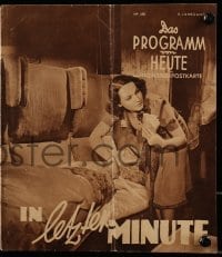 3h524 IN LETZTER MINUTE German program 1939 Elga Brink, Walter Steinbeck, At the Last Minute!