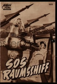 3h756 INVISIBLE BOY German program 1958 many different images of Robby the Robot & Richard Eyer!
