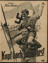 3h530 KOPF HOCH JOHANNES German program 1941 Viktor de Kowa conditional pro-Nazi Youth movie!