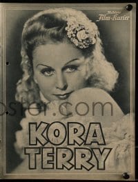 3h531 KORA TERRY German program 1940 great images of pretty Marika Rokk in the title role!