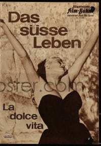 3h768 LA DOLCE VITA Film-Buhne German program 1960 Fellini, Mastroianni, Anita Ekberg, different!