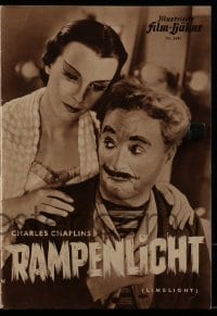 3h783 LIMELIGHT German program 1954 aging Charlie Chaplin & young Claire Bloom, different!
