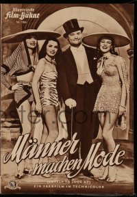 3h793 LOVELY TO LOOK AT German program 1953 sexy Ann Miller, Red Skelton, Howard Keel, different!