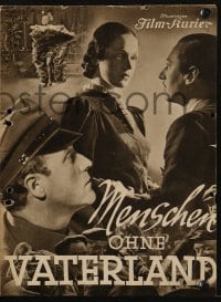 3h537 MENSCHEN OHNE VATERLAND German program 1937 Maisch's forbidden People Without a Country!