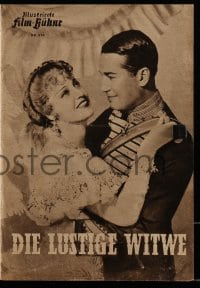 3h814 MERRY WIDOW German program 1950 Maurice Chevalier, Jeanette MacDonald, Lubitsch, different!