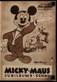 3h815 MICKY-MAUS JUBILAUMS-SCHAU German program 1961 Disney cartoon, Mickey, Goofy, Donald & more!