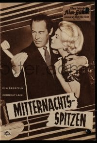 3h816 MIDNIGHT LACE German program 1960 different images of Doris Day, Rex Harrison & John Gavin!