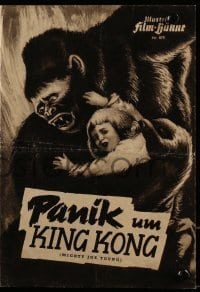 3h817 MIGHTY JOE YOUNG German program 1950 first Ray Harryhausen, great different images + art!