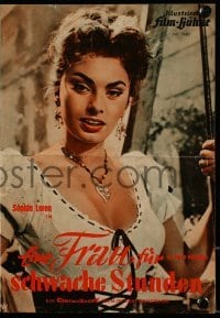 3h820 MILLER'S BEAUTIFUL WIFE German program 1956 different images of sexy Sophia Loren & De Sica!
