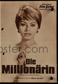 3h821 MILLIONAIRESS German program 1960 different images of beautiful Sophia Loren & Peter Sellers!