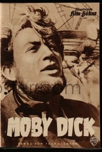 3h827 MOBY DICK German program 1956 John Huston, great different images of Gregory Peck as Ahab!