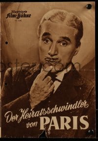 3h834 MONSIEUR VERDOUX German program 1952 Charlie Chaplin as gentleman Bluebeard, different!
