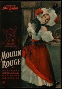 3h836 MOULIN ROUGE German program 1953 Jose Ferrer as Toulouse-Lautrec, Zsa Zsa Gabor, different!