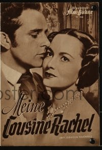 3h842 MY COUSIN RACHEL German program 1953 pretty Olivia de Havilland & Richard Burton, different!