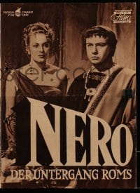 3h845 NERO & THE BURNING OF ROME German program 1949 Gino Cervi, Yvonne Sanson as Messalina!