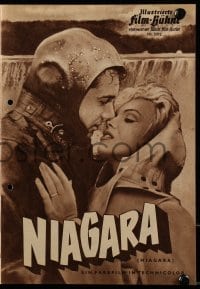 3h848 NIAGARA German program R1960s different images of sexy Marilyn Monroe & Joseph Cotten!