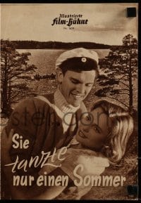 3h862 ONE SUMMER OF HAPPINESS German program 1952 Swedish Ulla Jacobsson, Hon dansade en sommar!
