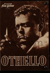 3h863 OTHELLO German program 1955 different images of Orson Welles in the title role, Shakespeare!