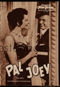 3h865 PAL JOEY German program 1958 different images of Frank Sinatra w/sexy Rita Hayworth & Novak!