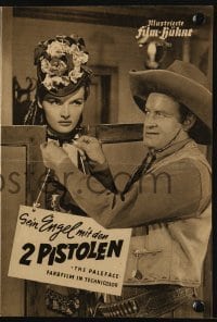 3h866 PALEFACE German program 1950 dififerent images of Bob Hope & sexy Jane Russell!
