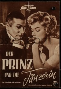 3h878 PRINCE & THE SHOWGIRL Film-Buhne German program 1957 Laurence Olivier & sexy Marilyn Monroe!
