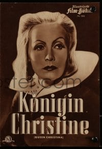 3h887 QUEEN CHRISTINA Film-Buhne German program R1951 different images of glamorous Greta Garbo!
