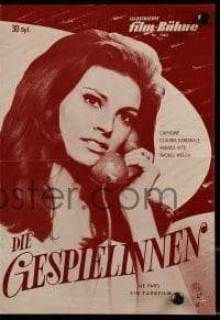 3h889 QUEENS German program 1967 different imaes of Capucine, Claudia Cardinale, Raquel Welch!