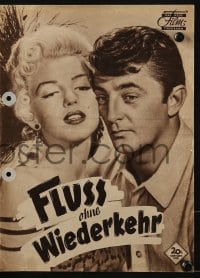3h901 RIVER OF NO RETURN Das Neue German program 1954 Mitchum & sexy Marilyn Monroe, different!