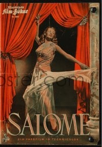 3h915 SALOME German program 1953 different images of sexy Biblical Rita Hayworth & Stewart Granger!