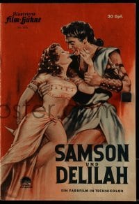 3h916 SAMSON & DELILAH German program R60s different images of Hedy Lamarr & Victor Mature!