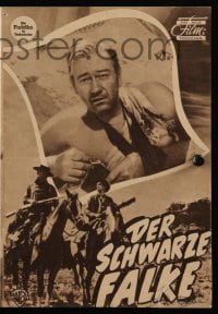 3h925 SEARCHERS German program 1956 different images of John Wayne, Hunter & Wood, John Ford!