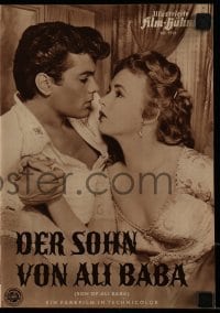 3h944 SON OF ALI BABA German program 1953 different images of Tony Curtis & sexy Piper Laurie!