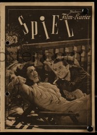 3h553 SPIEL MIT DER LIEBE German program 1944 Herta Mayen, O.W. Fisccher, The Game of Love!