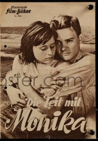 3h952 SUMMER WITH MONIKA Film-Buhne German program 1953 Ingmar Bergman, pretty Harriet Andersson!