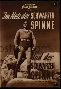 3h955 SUPERMAN German program 1953 Kirk Alyn, classic comic book super hero, different!