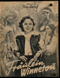 3h486 SUSANNAH OF THE MOUNTIES German program 1939 Randolph Scott, Shirley Temple, different!
