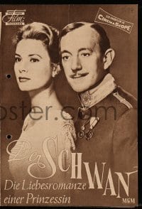 3h957 SWAN Das Neue German program 1956 different images of beautiful Grace Kelly & Alec Guinness!