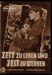 3h968 TIME TO LOVE & A TIME TO DIE German program 1958 love story of WWII by Erich Maria Remarque!