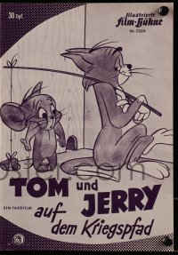 3h970 TOM & JERRY FESTIVAL IX German program 1966 great different cat & mouse chase images!
