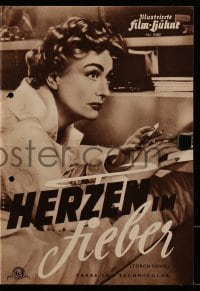 3h972 TORCH SONG German program 1954 many different images of Joan Crawford & Michael Wilding!