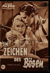 3h974 TOUCH OF EVIL German program 1958 Orson Welles, Charlton Heston & Janet Leigh, different!