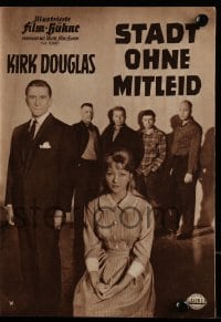 3h975 TOWN WITHOUT PITY German program 1961 different images of Kirk Douglas & Christine Kaufmann!