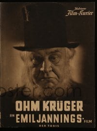 3h562 UNCLE KRUGER German program 1941 Ohm Kruger, Emil Jannings, Nazi propaganda, conditional!