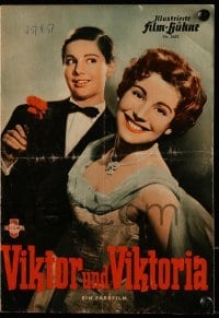3h987 VIKTOR & VIKTORIA German program 1957 woman pretends to be female impersonator, remake!